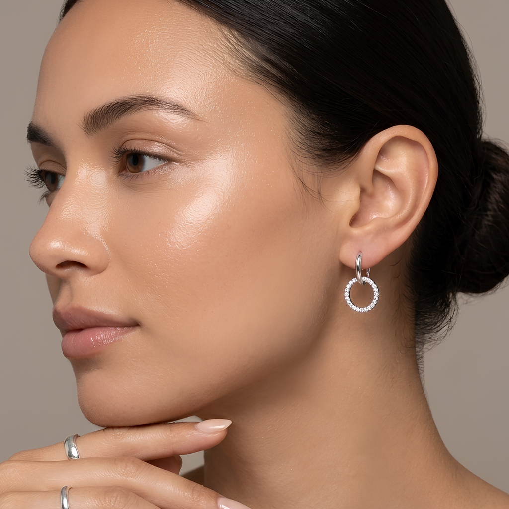 Double Circle Earring