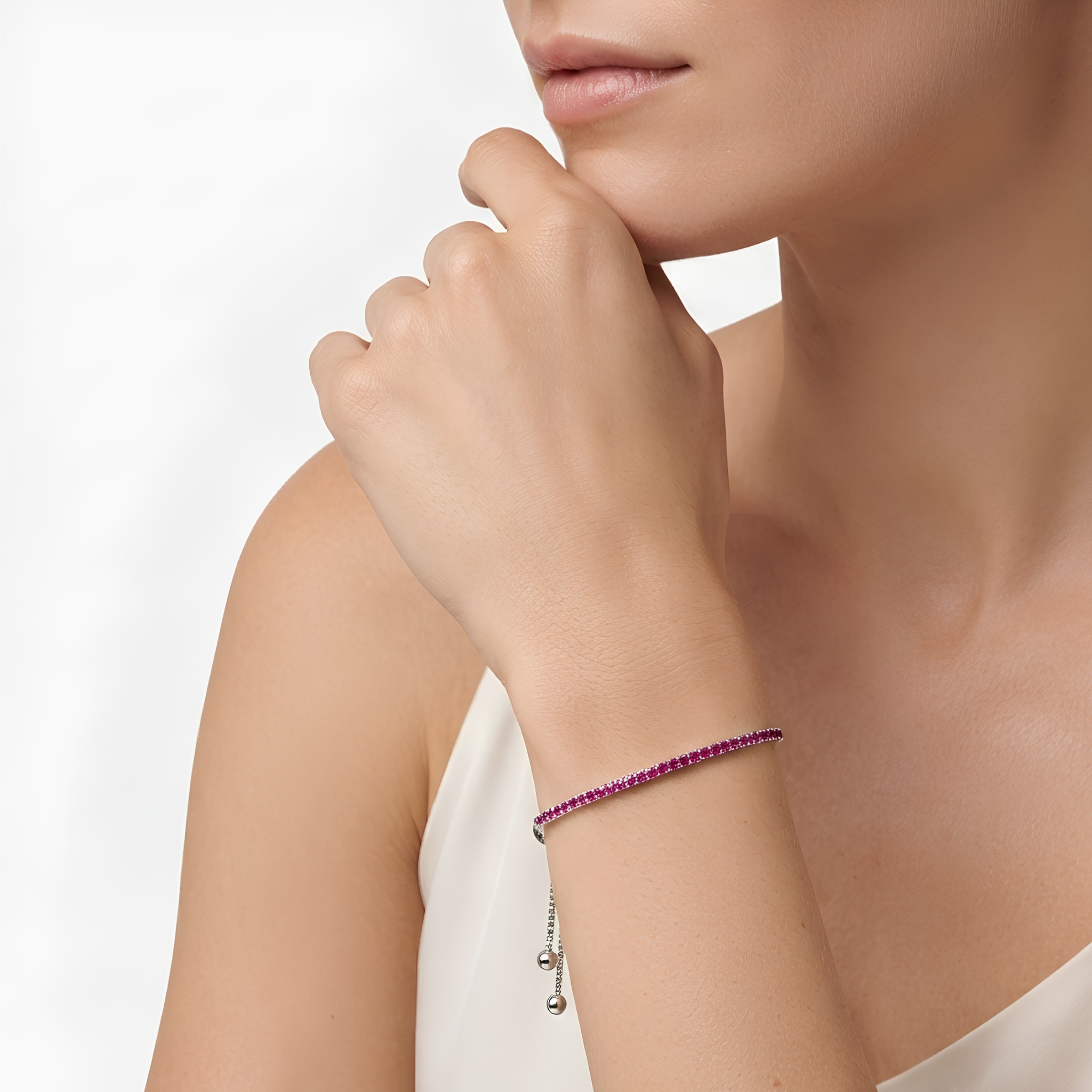 Vivid Adjustable Tennis Bracelet