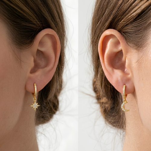 Starlit Moon Earring