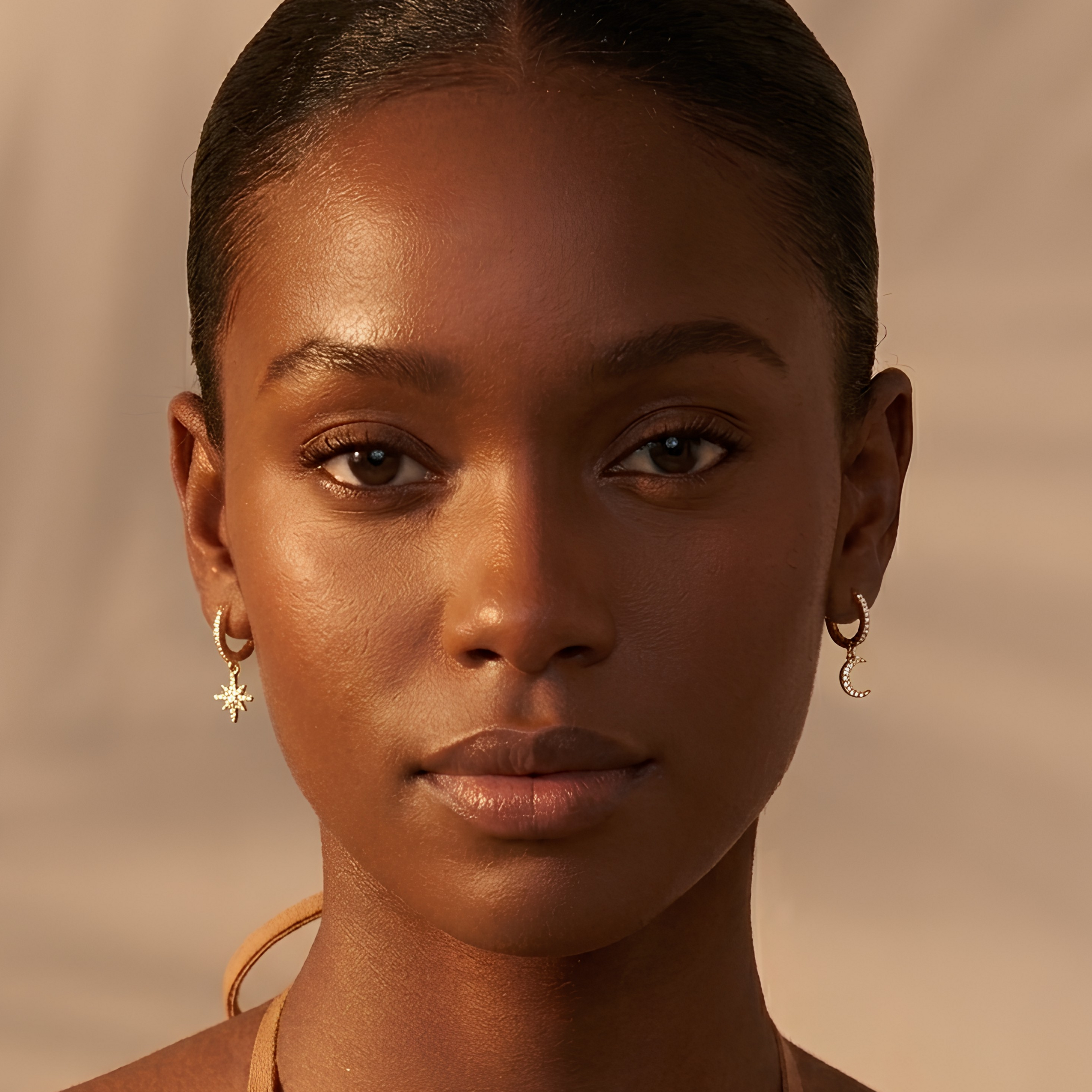 Starlit Moon Earring
